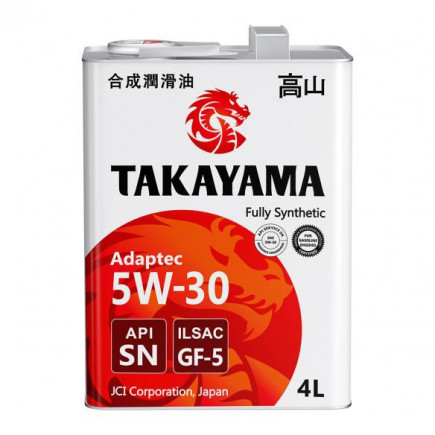 Масло моторное TAKAYAMA Adaptec 5W-30 GF-5 SN 4л