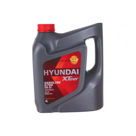 Масло моторное синтетическое HYUNDAI XTEER (G700) GASOLINE 5W30 SP(пластик/Корея) (1L)