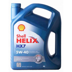 Масло моторное SHELL HELIX HX7 5W40 API SB/CF, ACEA A3/B3/B4 4л